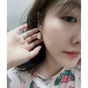 Pendientes de Perlas Akoya en Forma de Gota de Agua de 14x21 mm con Tres Diamantes en Oro de 18K, Perlas Blancas de Agua de Mar, Joyería de Lujo para Mujer, para Bodas - Product Image 4