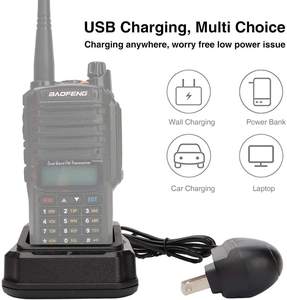 Accesorios para Walkie Talkie <span class=keywords><strong>Baofeng</strong></span> <span class=keywords><strong>UV9R</strong></span> <span class=keywords><strong>Pro</strong></span>, Cargador de Batería USB para Coche y Escritorio, Base Adaptadora, para UV 9r <span class=keywords><strong>Pro</strong></span> Plus A58 EU US UK AU - Product Image 3