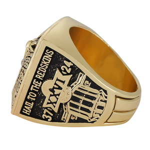 1991 NFL Washington <span class=keywords><strong>Redskins</strong></span> Championship Ring Casual/Hip-Hop 18K Plating Alloy Diamond Inlay Certified CMA Fashion Rings - Product Image 2