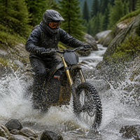 Moto électrique tout-terrain RERODE R1 10kW, vitesse maximale 85 km/h, 72V 35Ah, motocross adulte