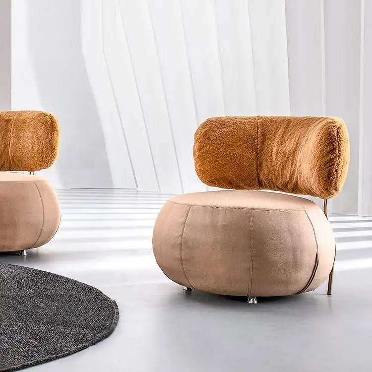 Ánh sáng Bắc Âu sang trọng sofa đơn phòng khách phòng ngủ Lounger sofa Tatami nhà thiết kế phong cách Ins ghế sofa