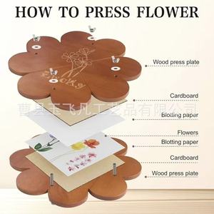 Wooden Flower Press 28x28x1cm Creative Plant Specimen Making Tool For Craft DIY - Product Image 4