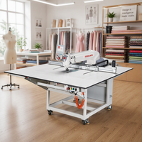Machine à coudre industrielle automatique JUITA JTK8F-90A à point noué, simple aiguille, plate, programmable CNC, IoT, RFID, pour couture de motifs