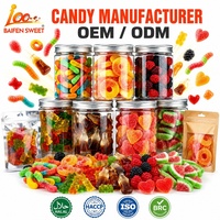 Gomitas de Frutas Variadas, Dulces de Gelatina Suave, Sabores Mixtos de Bayas, Sandía, Melocotón, en Forma de Oso y Donut, OEM ODM
