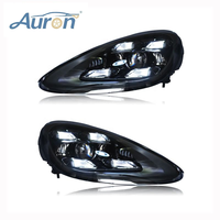 AURON Faro Delantero de Cuatro Luces LED CSP de 12V 6000K 36W 6000 lm para Cayenne 958.1 2011-2014, Conversión de Modelo Antiguo a Nuevo, Reequipamiento/Actualización