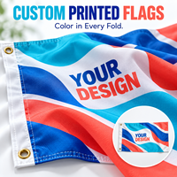 Drapeau personnalisé d'usine, bannière d'impression par sublimation en polyester pour événements sportifs d'équipe en extérieur, conception d'impression de drapeau 3x5 pieds