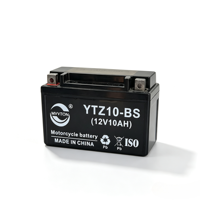 Batterie de moto AGM YTZ10-BS 12V 10Ah sans entretien, batterie au plomb-acide pour remplacement de moto