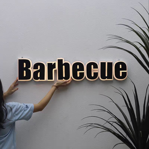 مصباح ليد فني حديث ومخصص لمتاجر الشاي والحليب استوديو اليوغا طاولة أمامية مصباح لباب صالون الشعر - Product Image 2