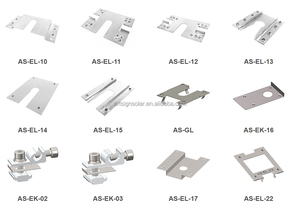 Nghệ thuật dấu hiệu thợ may làm bằng thép không gỉ nối đất Lug phổ phụ kiện cáp clip dẫn điện tấm năng lượng mặt trời gắn hệ thống - Product Image 2