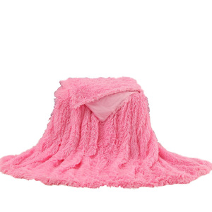 L'usine vend automne <span class=keywords><strong>et</strong></span> hiver en peluche canapé couverture lit couleur unie double face polaire couverture - Product Image 5