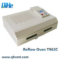 Horno de Reflujo Infrarrojo de Aire Caliente, Horno de Soldadura sin Plomo T-962C, Equipo de Calentamiento de Horno de Reflujo SMT de Escritorio para Línea SMT de PCB