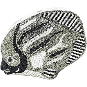 Bolso de Noche de Lujo con Cristales Brillantes y Pedrería de Peces Oceánicos para Mujer, Cartera de Mano para Bodas, Celebraciones y Galas - Product Image 1