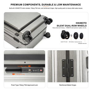 Valigia PC Portatile Moderna con Manico Largo, Guscio Rigido in Policarbonato, Trolley con Serratura TSA, Leggera per Viaggi d'Affari - Product Image 3