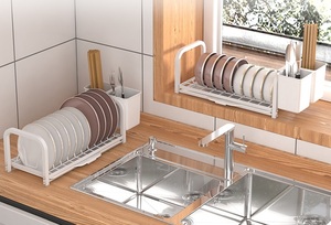 Escurridor de Platos Ajustable para Fregadero, con Escurridor de Utensilios de Cocina, Venta al por Mayor - Product Image 2