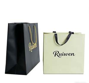 Sacs en papier de luxe colorés, logo imprimé personnalisé, sacs cadeaux personnalisés avec votre propre logo - Product Image 1