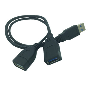 สายต่อขยาย USB3.0 แบบตัวผู้-ตัวผู้ และตัวผู้-ตัวเมีย หัวต่อแบบคู่ สำหรับจ่ายไฟ สายถ่ายโอนข้อมูลความเร็วสูง - Product Image 4