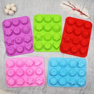 Molde de Silicona para Hornear Pasteles con Forma de Flor, Pentagrama y Corazón, 12 Cavidades, Venta al Por Mayor Personalizada - Product Image 6