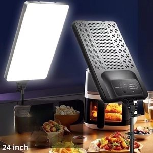 Éclairage vidéo <span class=keywords><strong>LED</strong></span> 10/16/19/24 pouces avec télécommande professionnelle, panneau lumineux dimmable pour <span class=keywords><strong>studio</strong></span> photo et photographie en direct - Product Image 3