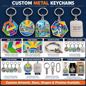 Porte-clés personnalisés en alliage de zinc émaillé pour événements d'entreprise, souvenirs promotionnels, cadeaux OEM ODM - Product Image 4