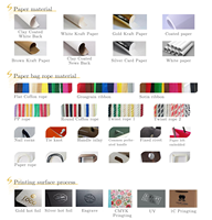 Sac en papier kraft de luxe avec estampage à chaud doré, pelliculage mat rose, poignée à cordon, emballage boutique pour bijoux, cadeaux et vêtements en gros
