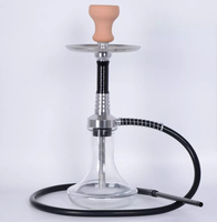Ensemble de narguilé en aluminium nouveau design Shisha avec accessoires vase en verre Huka Sheesha narguilé portable