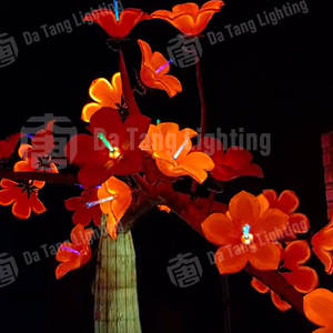 Lampe décorative à fleurs de kapok, IP65, pour installation extérieure dans les parcs, lampe d'ambiance - Product Image 6