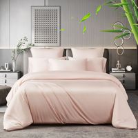 Ensemble de couette en fibre de bambou de luxe, pour la maison, été, frais, antibactérien, respirant