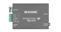 BEESONG 2.0 Prise en charge 4K Extenseur de fibre optique Émetteur Récepteur Données RS232