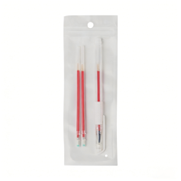 Stylo marqueur professionnel pour sourcils, en plastique, imperméable, blanc et rose, pour microblading, maquillage permanent, fournitures de tatouage