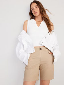 Produttore Oem pantaloni corti stampati verde chiaro blu cotone mezzo pantalone Bundle <span class=keywords><strong>Bermuda</strong></span> Golf per <span class=keywords><strong>donna</strong></span> <span class=keywords><strong>donna</strong></span> - Product Image 2