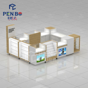 Centre commercial moderne verre téléphone portable magasin meubles vitrine personnalisé 2X2 3X3 4X4 5X5 kiosque de téléphone portable à vendre - Product Image 5