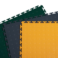 Tapete de Piso de PVC Resistente, Industrial, Encastrable, Antideslizante e Impermeable para Interiores, Talleres, Garajes, Sótanos, Gimnasios y Exteriores