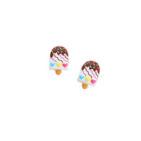 Mini-Accessoires de Bijoux DIY en Résine en Forme de Sucette Glacée, pour la Confection de Nœuds pour Cheveux de Filles, Décoration Intérieure et Souvenirs