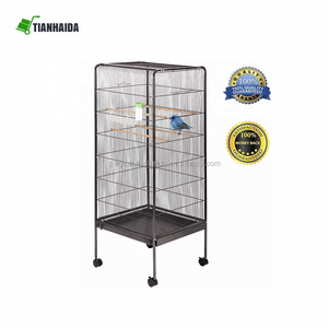 Pet papağan ev kafesleri kuş yetiştiriciliği için Metal büyük boy büyük kuş kafesleri - Product Image 4