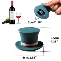 Bouchon de bouteille de vin en silicone réutilisable, bouchon de bouteille en verre de qualité alimentaire, bouchon anti-fuite en silicone, bouchons de bouteille de bière et de vin