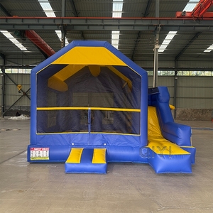 Castillo Inflable, Brincolín Azul Clásico con Tobogán - Product Image 1