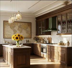 BALOM Customized Kitchen Cabinet Set With Pull Out Garbage <b>Bin</b> Integrated Sink and Drawer Dividers for Tidy Kitchen Organization - Product Image 3