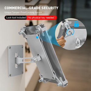 <span class=keywords><strong>Support</strong></span> <span class=keywords><strong>mural</strong></span> pour <span class=keywords><strong>tablette</strong></span> en alliage d'aluminium robuste avec rotation à 360° °   Boîtier de sécurité <span class=keywords><strong>antivol</strong></span> à bras rotatif et pliable pour système de point de vente commercial - Product Image 5