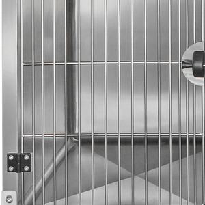 Gabbia in acciaio di coniglio all'interno degli angoli arrotondati per animali domestici gabbia in acciaio di coniglio dimensioni su misura fornitura di fabbrica nuova gabbia in acciaio di coniglio - Product Image 2