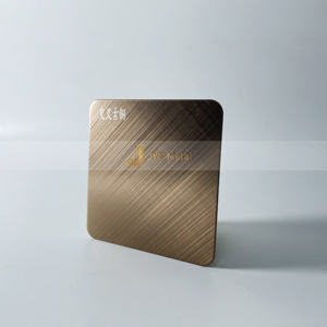 Tôle en acier inoxydable brossé finition PVD couleur surface brossée norme JIS épaisseur 0,5-0,8 mm pliage découpe soudage - Product Image 6