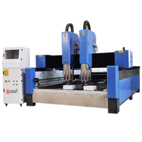 Routeur CNC à double tête 1530 avec moteur servo, contrôle NC Studio/Mach3 pour la gravure sur marbre, aluminium, granit, cuivre, pierre et bois