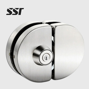 SSR Durable Double Open Glass Sliding Door <b>Lock</b> <b>Key</b> Operated Polished Stainless Steel Bolt 98x67mm Office - Product Image 1