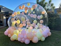 Maison de Ballons Géants pour Fête d'Enfants, Dôme Igloo Cristallin Transparent Gonflable, Maison Bulle Gonflable Transparente
