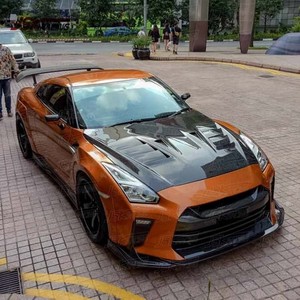 Cofano motore in fibra di carbonio stile Top Secret per 2017-2021 <span class=keywords><strong>Nissan</strong></span> <span class=keywords><strong>GTR</strong></span> R35 - Product Image 2