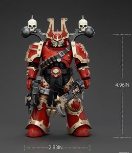 JOYTOY <span class=keywords><strong>Warhammer</strong></span> 40K World Eaters Khorne Berzerker <span class=keywords><strong>2</strong></span> Figurine d'action à l'échelle 1/18 (4,96 pouces) Modèle de collection Mecha - Product Image 2