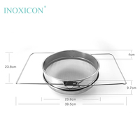 Équipement de séparation du miel INOXICON, seau à miel, filtre, extracteur de miel, tamis en acier inoxydable, maille fine multifonctionnelle pour aliments
