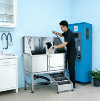 304 Edelstahl Hunde-Badewanne Professionelle Pflege-Badestation für Zoohandlungen und Heimgebrauch