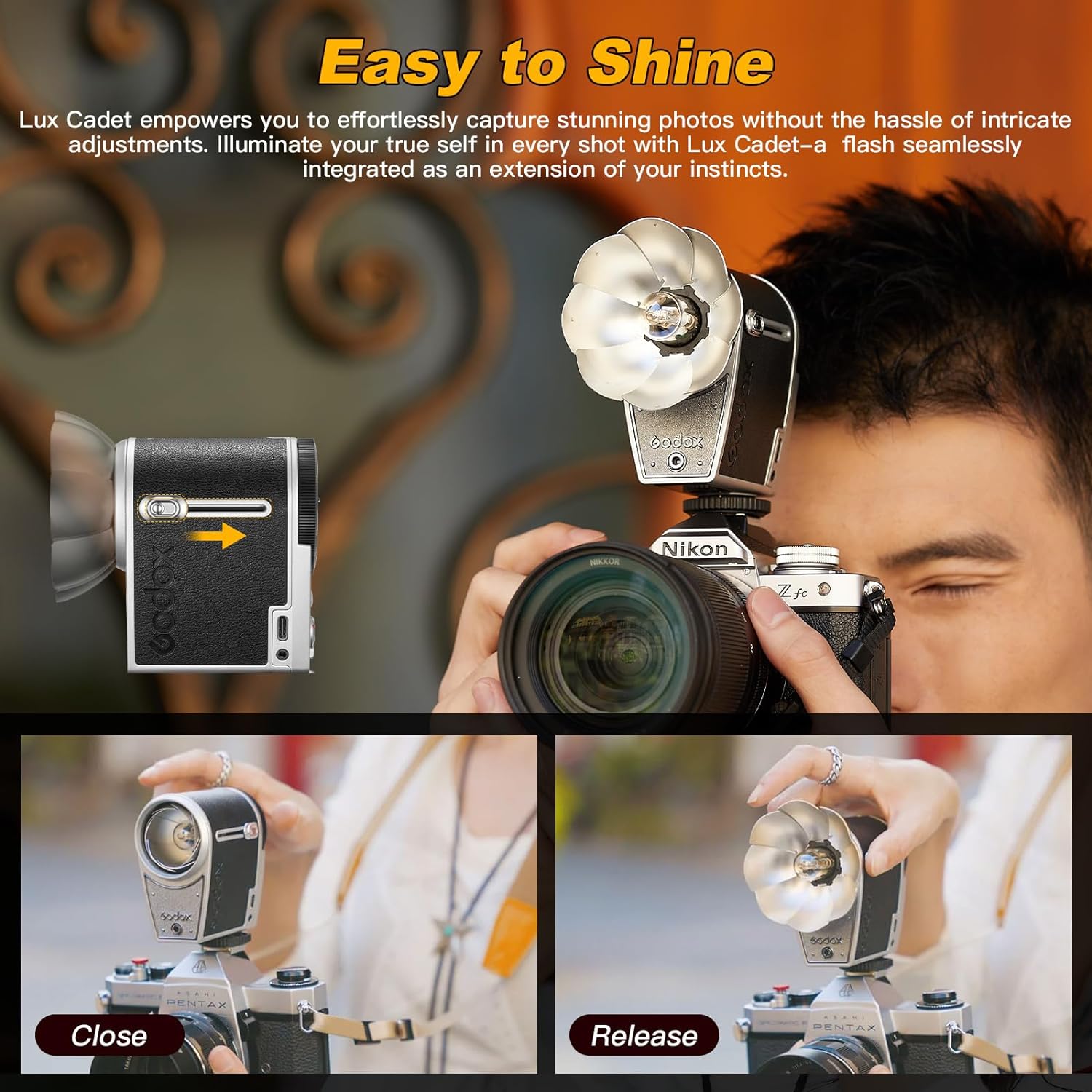 Godox Lux Cadet レトロカメラフラッシュ GN10 Godox Lux Cadet レトロカメラフラッシュ GN10
