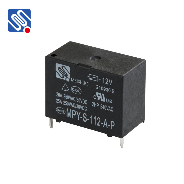 MPY Miniature PCB Electromagnetic Relay 12V 4Pin 20A/25A High Power Contact Load Sealed 250Vac Air Conditioner