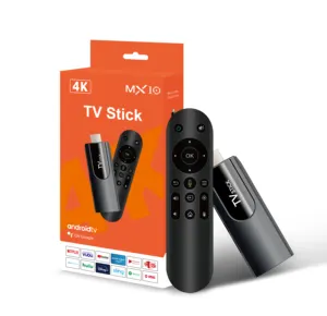 Hot selling Set-top boxes MX10 Tv Box Android 13+ATV 3D Smart IPTV Box with 2.4/ 5.8Ghz WiFi television TV stick